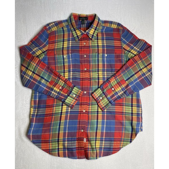 Lauren Ralph Lauren Other - NWT LRL Ralph Lauren Men's XL Classic Fit Bright Plaid Oxford Long Sleeve Shirt